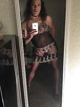 A plump transgender woman, known for her promiscuity, poses nude for a photo shoot.