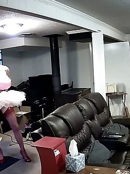 Pink tutu and red bra on 07/11/2018