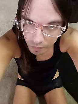 Filthy shemale trollops are covered with sperm