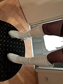 Lily Leigh’s White Lingerie and White Socks